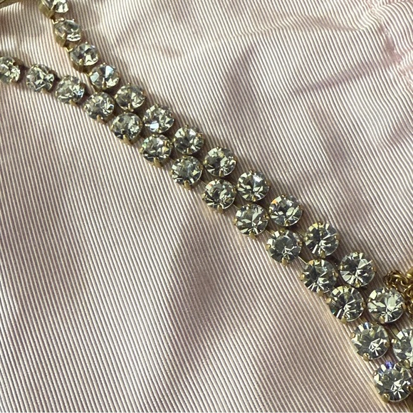 Loren Hope - Arista Slider Necklace In Crystal - 18k Gold Plated Over Brass - Picture 4 of 9